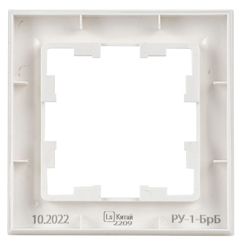 IEK BRITE Рамка 1-местная РУ-1-БрБ белый