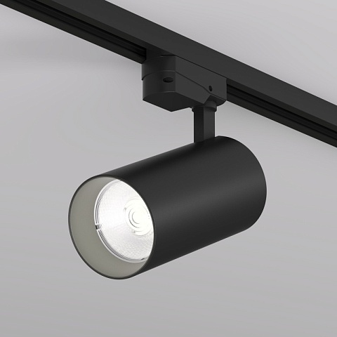 Denkirs DK6456-BK Трековый светильник SOLID KOPER, 155мм, d80, 220V, LED 4000K, 30W, IP20, черный, алюминий