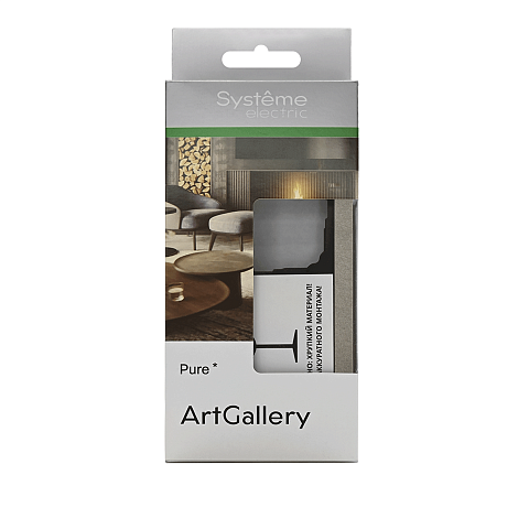 Systeme Electric ArtGallery Pure Камень Сланец Рамка 2-ая