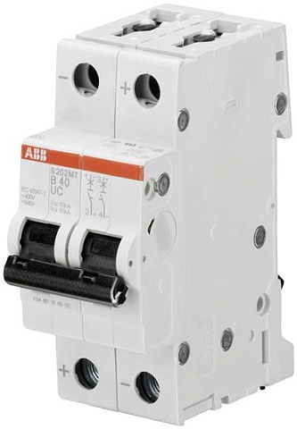 ABB Выключатель автоматический 2-полюсной S202M Z1,6UC