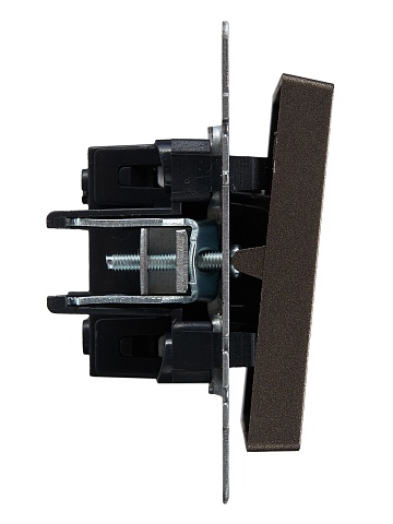 IEK BRITE BASE Темн.бронза Выключ. 1-кл. прох. с инд. 10А ВС10-1-7-БрТБ