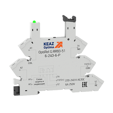 КЭАЗ Розетка для реле OptiRel G RR93-51-12-24U-6-P