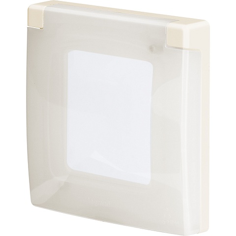 Legrand INSPIRIA Слоновая кость Рамка с защитной крышкой IP 44