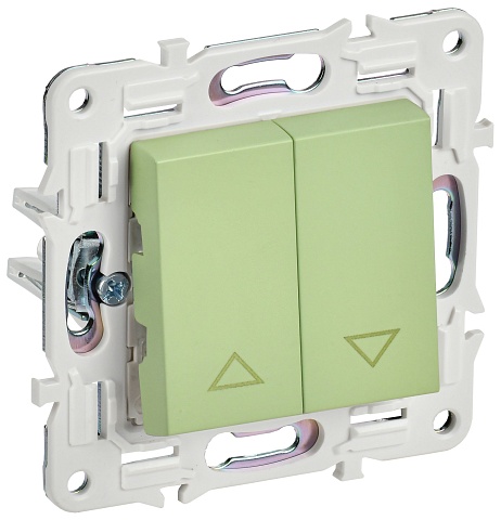 IEK SKANDY Мятный Выключатель жалюзи 10А SK-V12G