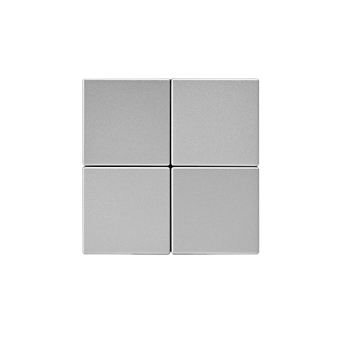 Systeme Electric ArtGallery Алюминий Выключатель 4-клавишный сценарный, сх. 1