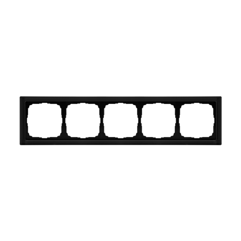 Systeme Electric ArtGallery Pure Матовое органическое стекло Черный Рамка 5-ая