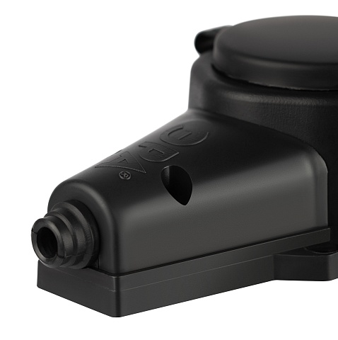 ЭРА Колодка KX-2e-B-IP44 каучуковая с заземлением 2 розетки 16A IP44 черная