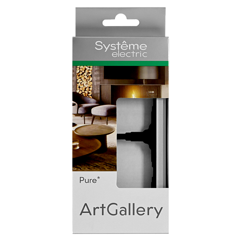 Systeme Electric ArtGallery Pure Органическое стекло Алюминий Рамка 2-ая