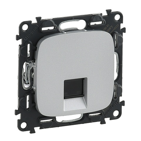 Legrand Valena ALLURE DIY Алюм Розетка комп(RJ45) 1-ая 6 кат UTP