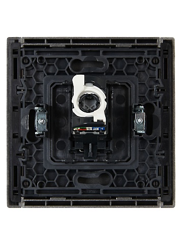 IEK FORTE&PIANO Сталь Розетка комп. RJ45 кат.5E FP532