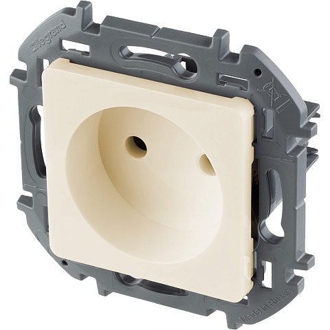 Legrand INSPIRIA Слоновая кость Розетка 2К - 16 А - 250 В