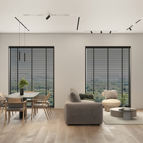 Denkirs DK8114-BK Угловой светильник SIMPLE LINEAR 18W 3000K, черный