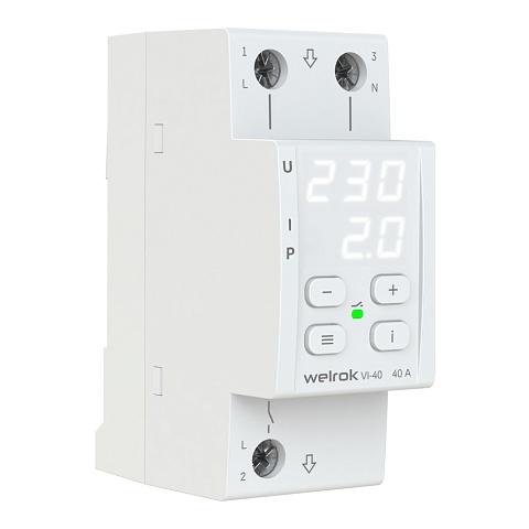 Welrok VI-40 Реле напряжения 40 А (max 50 A), 8 800 ВА