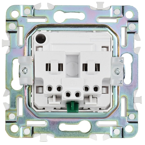 IEK SKANDY Серый Розетка с/з с защитными шторками 16А б/к SK-R06Gr