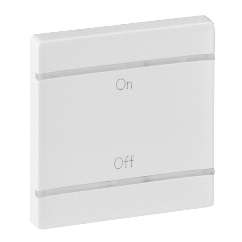 Legrand Valena LIFE Бел MyHome Накладка для мех. BUS/SCS.С символом "On-Off".2 модуля
