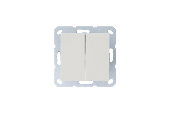 Jasmart G Слоновая кость Кнопка 2-кл с переключающим контактом 10A 250V~