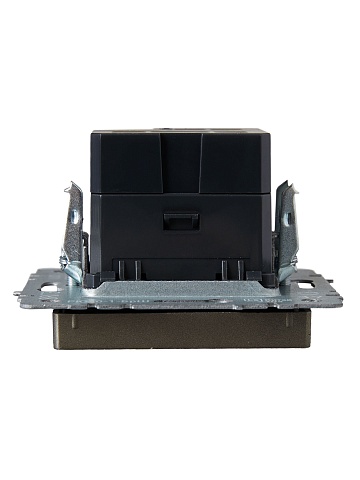 IEK BRITE Роз. USB A+A 3,1А РЮ10-1-БрШ шамп.
