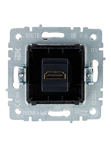 IEK BRITE Розетка HDMI РHDMI-0-БрБ белый