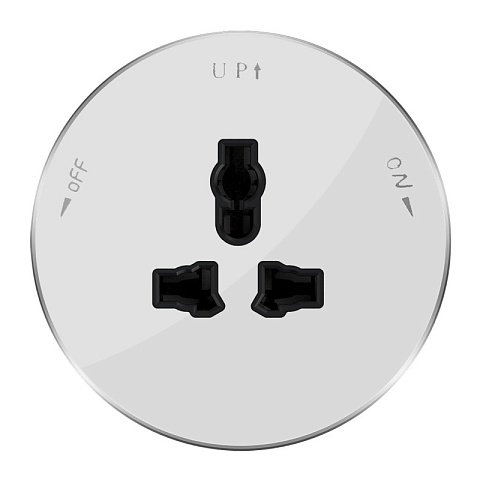 Systeme Electric MultiTrack Розетка универс. круглая 13А/250В Белый