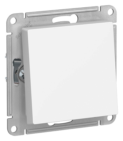 SE AtlasDesign Aqua Бел Переключатель 1-клавишный IP44, сх.6, 10АХ, механизм