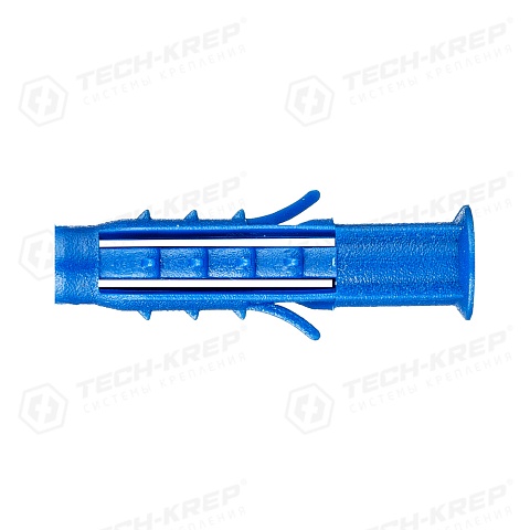 Tech-Krep Дюбель распорный Чапай 6х30 шипы+усы (полипропилен) 100 шт - коробка с ок Tech-K 111469