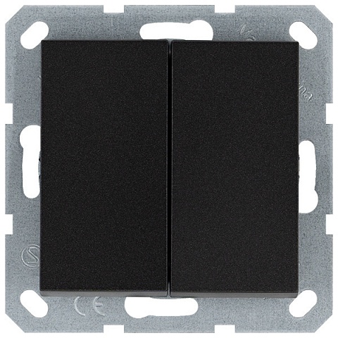 Jasmart G Антрацит Выключатель 2-кл перекрестный 10A 250V~