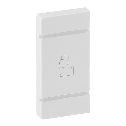 Legrand Valena LIFE Бел MyHome Накладка для мех. BUS/SCS.С сим-м "Светорегулятор".1 мод.Уст слева