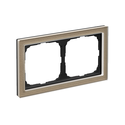 Systeme Electric ArtGallery Pure Органическое стекло Шампань Рамка 2-ая