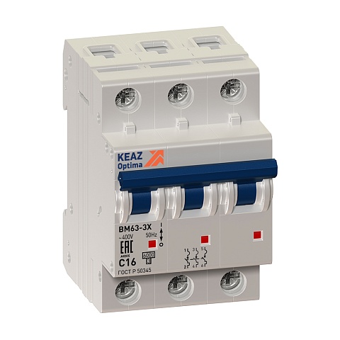 КЭАЗ OptiDin ВМ63Р Выключатель нагрузки 4P 40A   AC (BM63P-440-ОМ4-РЕГ)