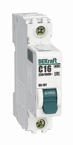 DEKraft ВА-101 Автоматический выключатель 1Р 63А (D) 4,5кА