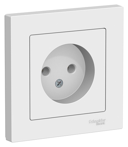 Systeme Electric AtlasDesign Лотос Розетка б/з, 16А, в сборе