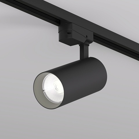 Denkirs DK6454-BK Трековый светильник SOLID KOPER, 145мм, d70, 220V, LED 4000K, 24W, IP20, черный, алюминий