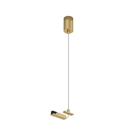 Denkirs TR5717-SB Подвод питания для подвесного монтажа, для трека Shine, серия Base, 48V DC, IP20, 2м, сатинированная латунь, алюминий