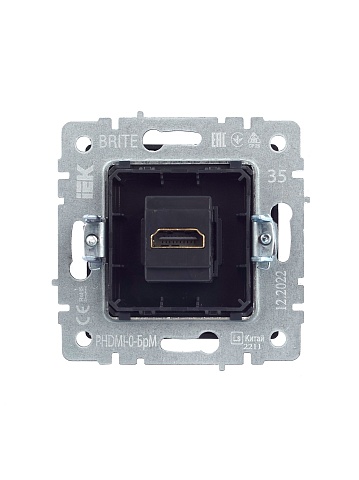 IEK BRITE Розетка HDMI РHDMI-0-БрМ маренго