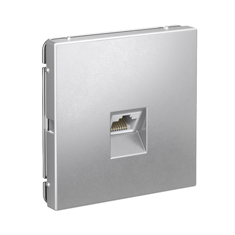 Systeme Electric ArtGallery Алюминий Розетка компьютерная RJ45, кат. 5е, механизм