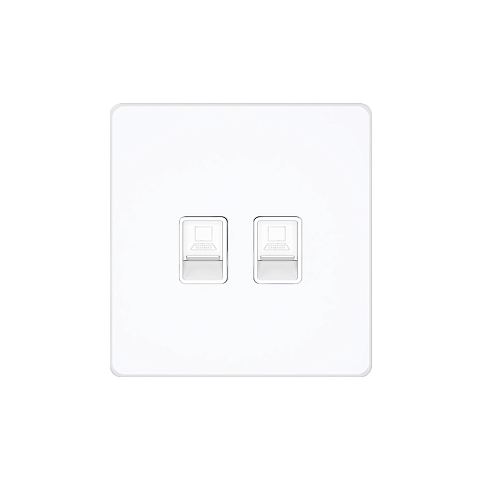 Systeme Electric Systeme Infinity Арктический лед Розетка информационная RJ-45 кат.6 2-я