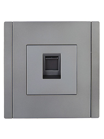 IEK FORTE&PIANO Сталь Розетка комп. RJ45 кат.6 FP531