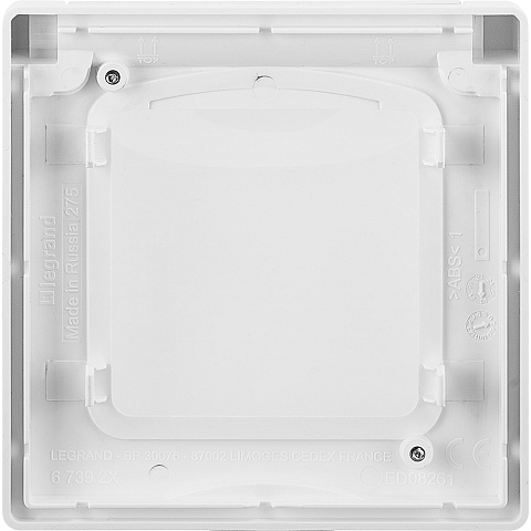 Legrand INSPIRIA Белый Рамка с защитной крышкой IP 44