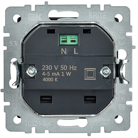 IEK BRITE Подсветка LED встраиваемая ПЛ20-БрГ граф.