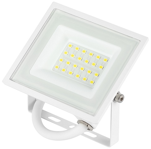 ЭРА Прожектор светодиодный уличный LPR-023-W-65K-020 20Вт 6500K IP65 гарантия 2 года белый