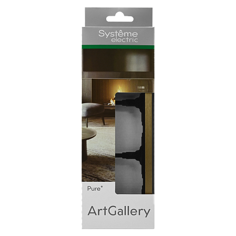 Systeme Electric ArtGallery Pure Металл Латунь Рамка 3-ая