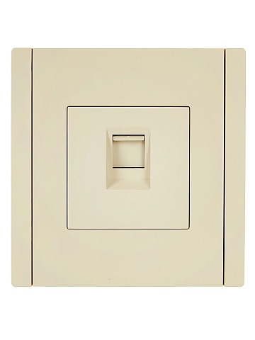 IEK FORTE&PIANO Ваниль Розетка комп. RJ45 кат.5E FP432