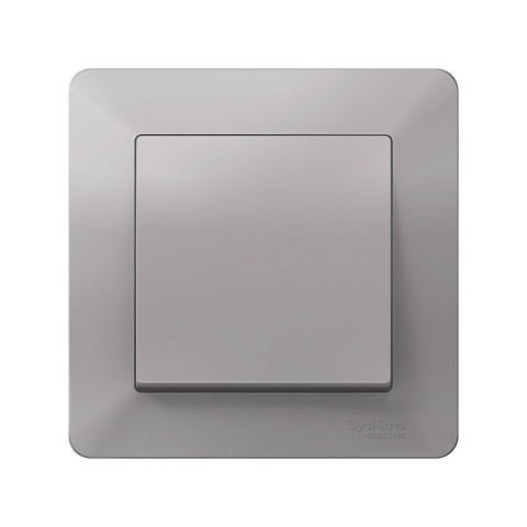 Systeme Electric AtlasDesign Air Алюминий/дымчатый черный Рамка 1-ая