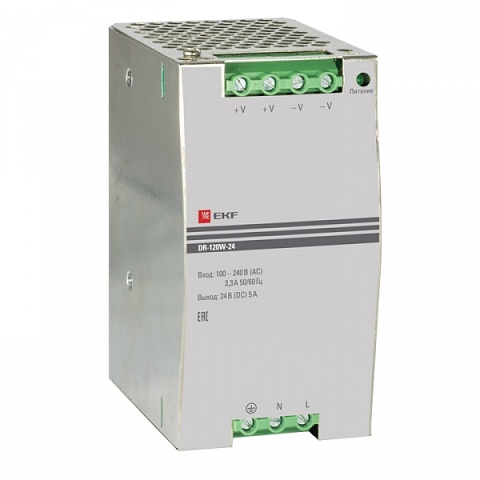 EKF PROxima Блок питания 24В DR-120W-24