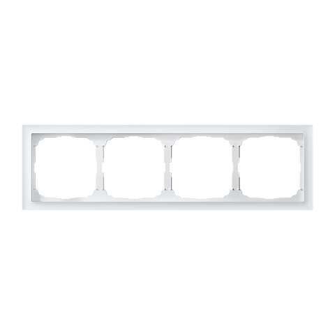 Systeme Electric ArtGallery Pure Матовое органическое стекло Белый Рамка 4-ая