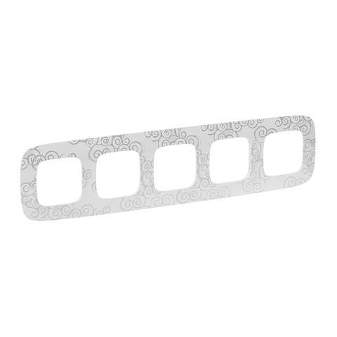 Legrand Valena ALLURE Нарцисс хром Рамка 5-ая