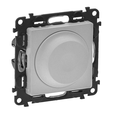 Legrand Valena LIFE DIY Алюм Светорегулятор поворотный универ. 300Вт без нейтрали