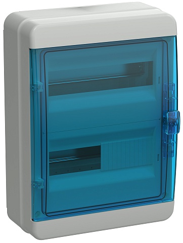IEK TEKFOR Корпус пласт. КМПн-24 IP65 син. прозр. дверь