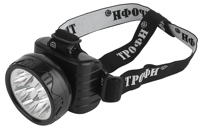 ТРОФИ TG9 Фонарь Акку налобный 4V0.9Ah, 9xLED, ЗУ 220V