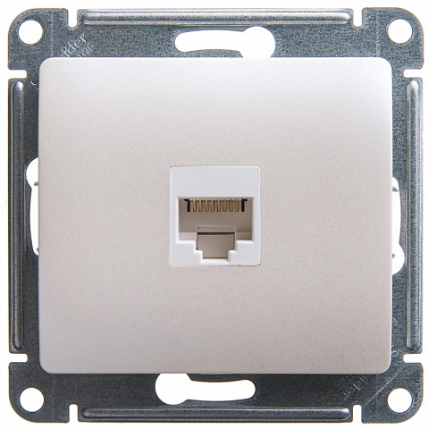 SE Glossa Перламутр Розетка компьютерная RJ45 кат.5E